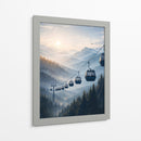 Cable Car Mountains Landscape - Vicky Hanggara | Cuadro decorativo de Canvas Lab