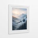 Cable Car Mountains Landscape - Vicky Hanggara | Cuadro decorativo de Canvas Lab