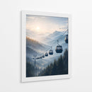 Cable Car Mountains Landscape - Vicky Hanggara | Cuadro decorativo de Canvas Lab