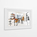 Muebles en dibujos - DIEGO D L | Cuadro decorativo de Canvas Lab