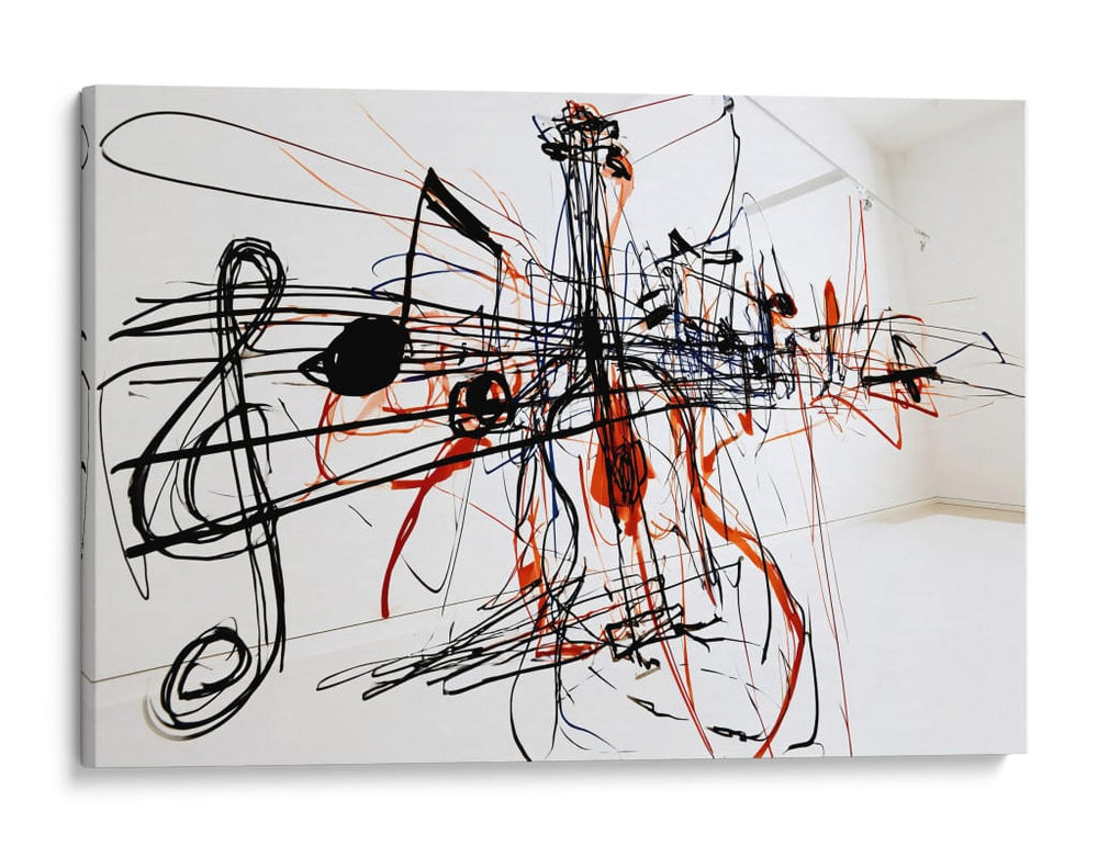 Realismo en notas musicales - DIEGO D L | Cuadro decorativo de Canvas Lab