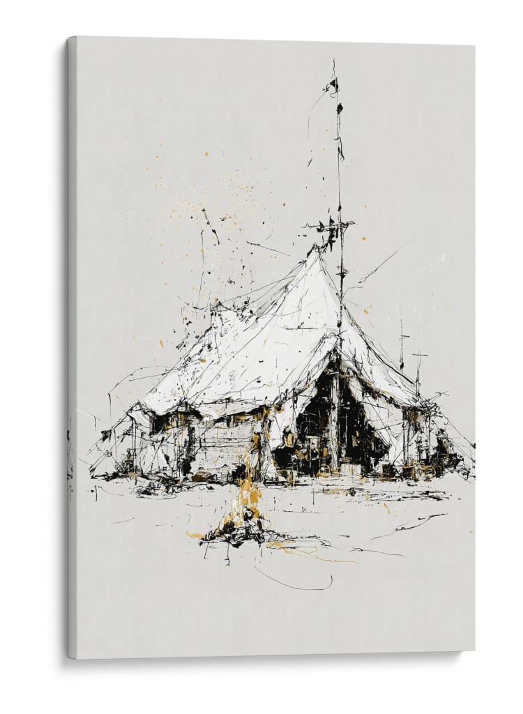 Tienda de acampar - DIEGO D L | Cuadro decorativo de Canvas Lab