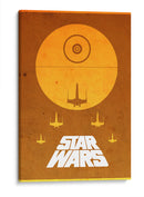 Yellow Star Wars | Cuadro decorativo de Canvas Lab