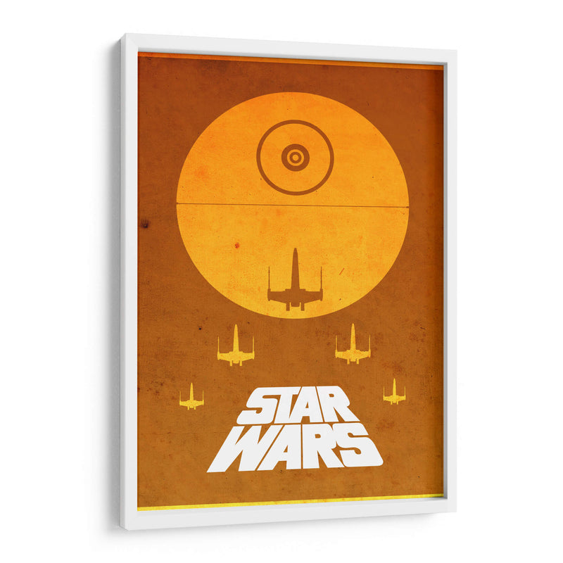 Yellow Star Wars | Cuadro decorativo de Canvas Lab