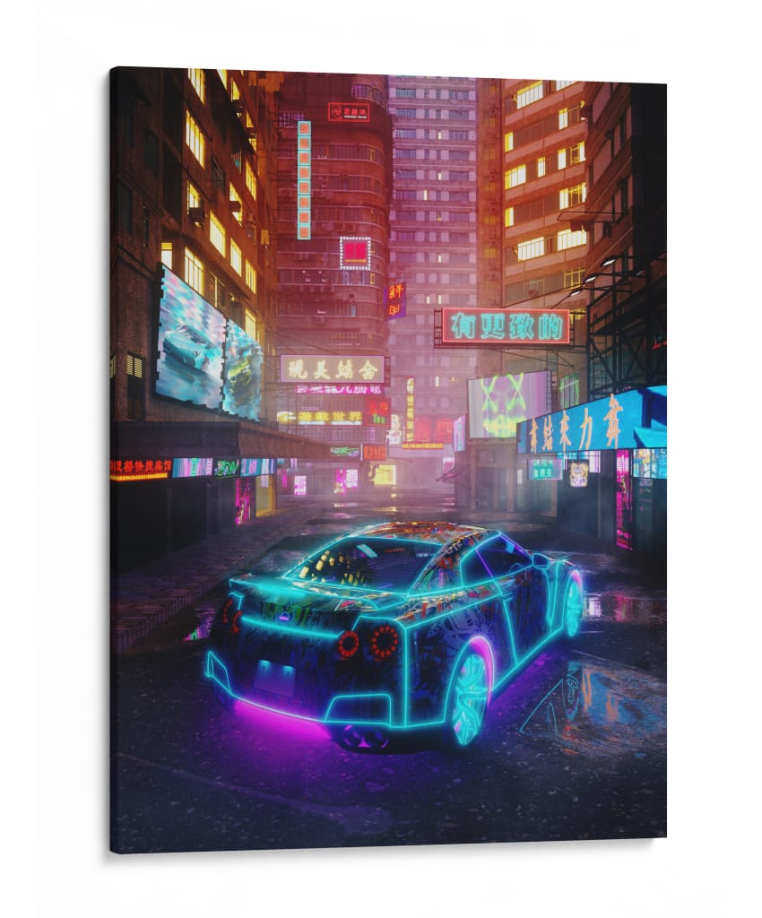 Pulso Cyberpunk - Sae Art | Cuadro decorativo de Canvas Lab