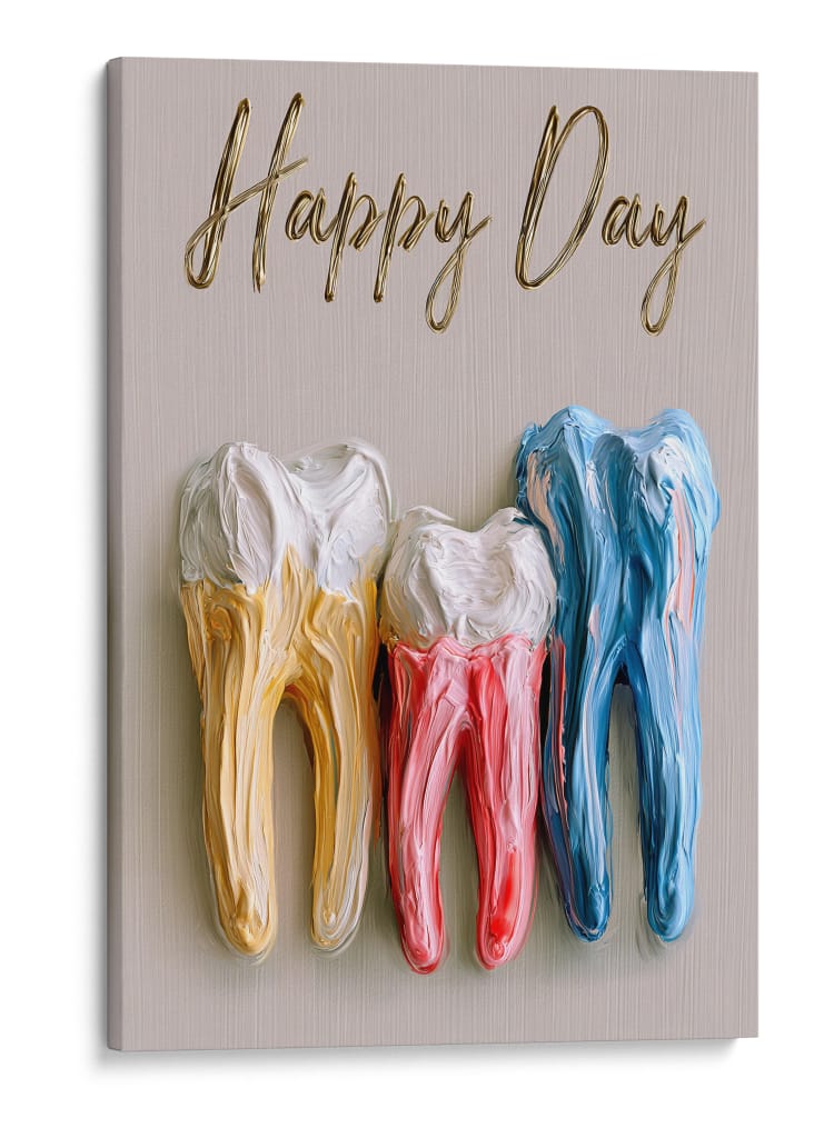 Feliz dia dental - DIEGO D L | Cuadro decorativo de Canvas Lab