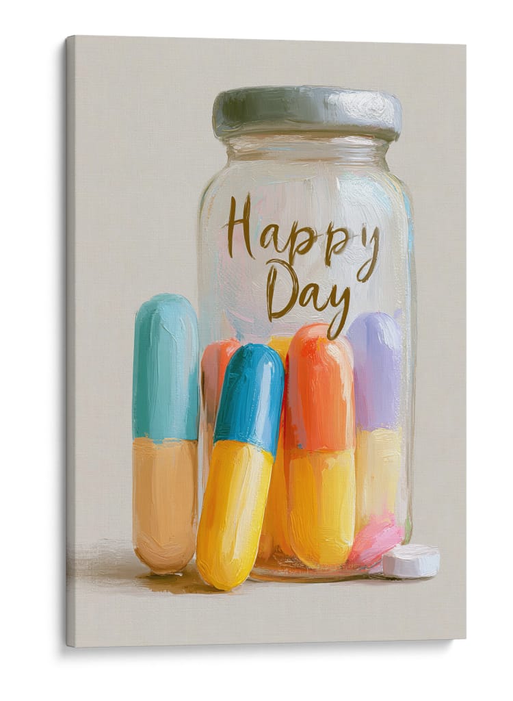 Pildoras de felicidad  - DIEGO D L | Cuadro decorativo de Canvas Lab