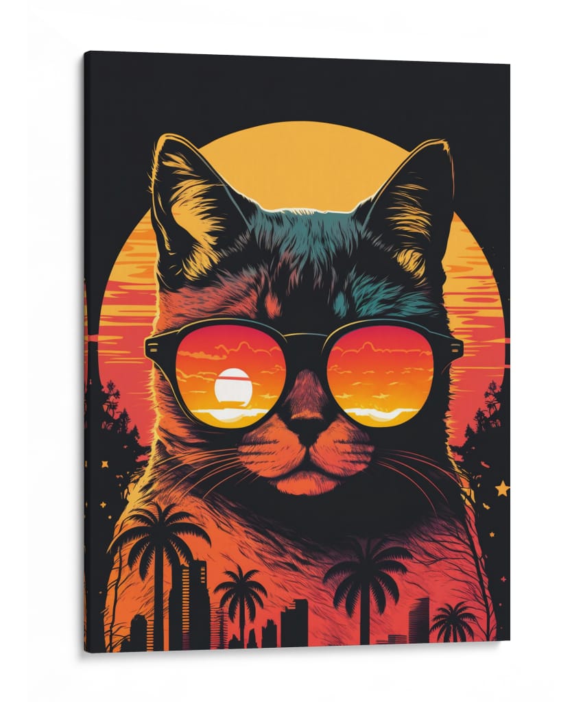 Ocaso Felino - Sae Art | Cuadro decorativo de Canvas Lab
