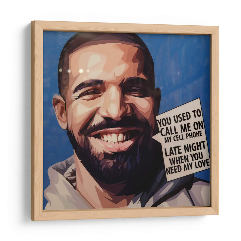 You used to call me on my cell phone | Cuadro decorativo de Canvas Lab