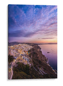 Santorini en Violeta - Ulises Páez | Cuadro decorativo de Canvas Lab