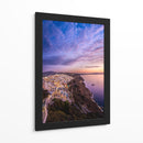 Santorini en Violeta - Ulises Páez | Cuadro decorativo de Canvas Lab