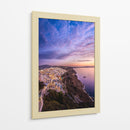 Santorini en Violeta - Ulises Páez | Cuadro decorativo de Canvas Lab