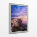 Santorini en Violeta - Ulises Páez | Cuadro decorativo de Canvas Lab