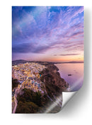 Santorini en Violeta - Ulises Páez | Cuadro decorativo de Canvas Lab
