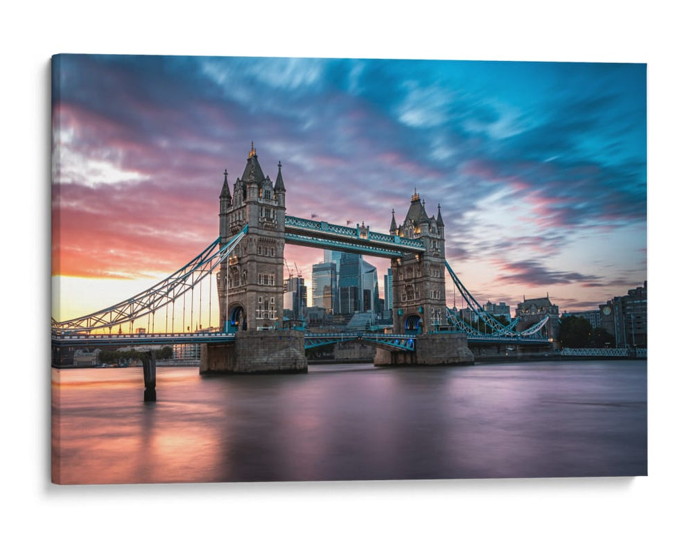 Ocaso sobre Tower Bridge - Ulises Páez | Cuadro decorativo de Canvas Lab