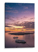 Santorini encendida - Ulises Páez | Cuadro decorativo de Canvas Lab