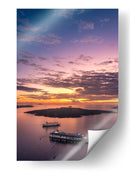 Santorini encendida - Ulises Páez | Cuadro decorativo de Canvas Lab