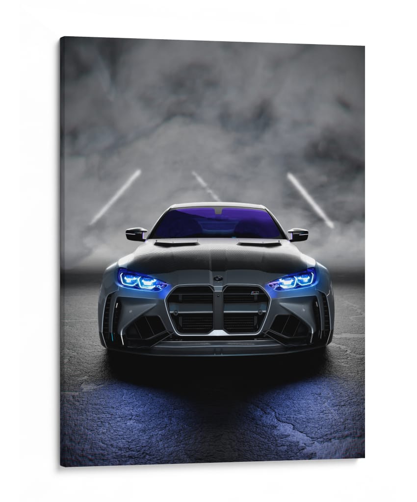 BMW M4: Humo y Sombra - Sae Art | Cuadro decorativo de Canvas Lab