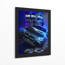 Bestia de Neón: BMW M4 - Sae Art | Cuadro decorativo de Canvas Lab