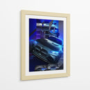 Bestia de Neón: BMW M4 - Sae Art | Cuadro decorativo de Canvas Lab