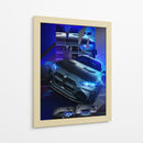 Bestia de Neón: BMW M4 - Sae Art | Cuadro decorativo de Canvas Lab