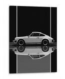 Porsche 911: Reflejo Monocromo - Sae Art | Cuadro decorativo de Canvas Lab