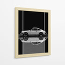 Porsche 911: Reflejo Monocromo - Sae Art | Cuadro decorativo de Canvas Lab