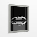 Porsche 911: Reflejo Monocromo - Sae Art | Cuadro decorativo de Canvas Lab