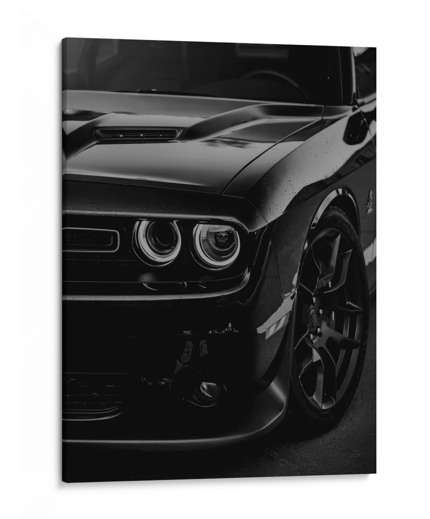 Challenger en la Sombra: Elegancia Oscura - Sae Art | Cuadro decorativo de Canvas Lab