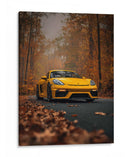 Llama de Otoño: Porsche en el Bosque - Sae Art | Cuadro decorativo de Canvas Lab
