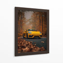 Llama de Otoño: Porsche en el Bosque - Sae Art | Cuadro decorativo de Canvas Lab