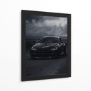Caballero Oscuro: El BMW M4 Negro - Sae Art | Cuadro decorativo de Canvas Lab