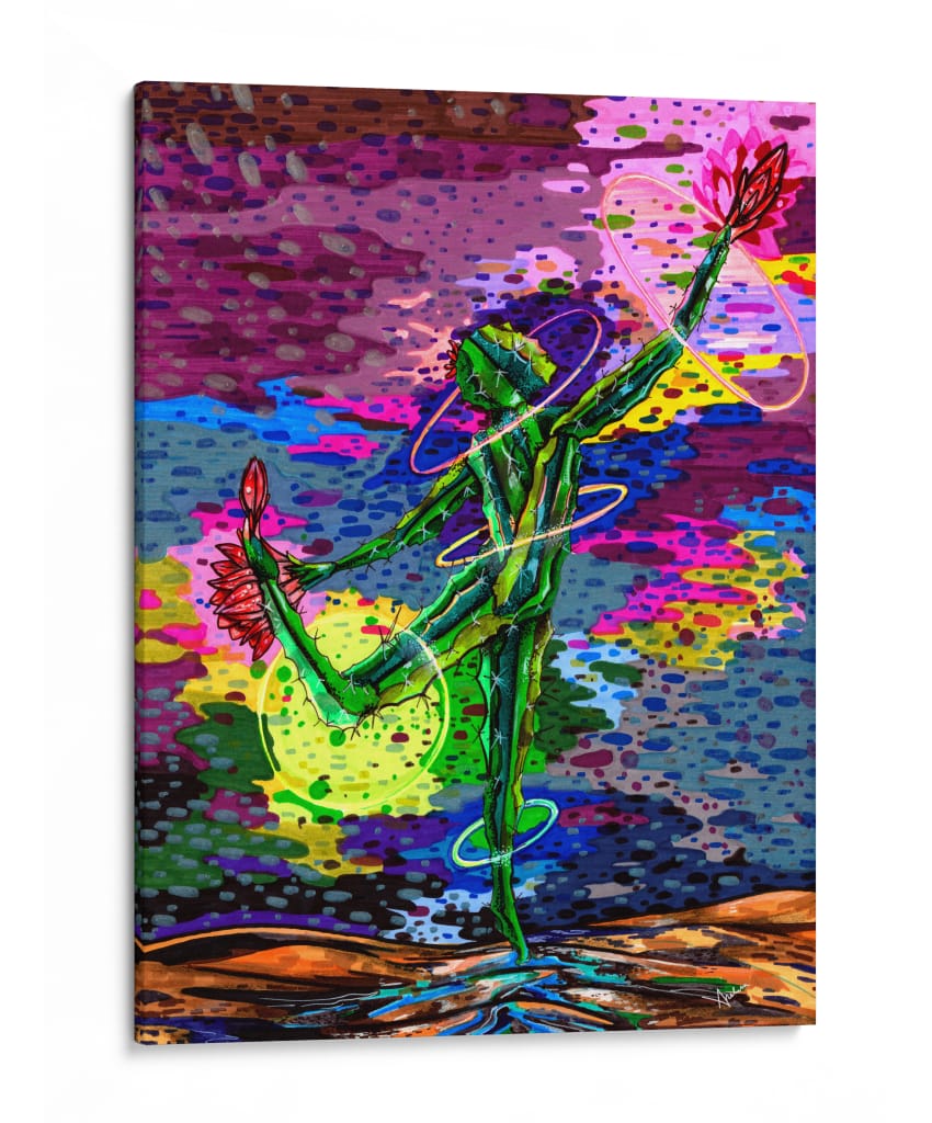 Hula Cactus Dancer - Mariana Lino Art | Cuadro decorativo de Canvas Lab