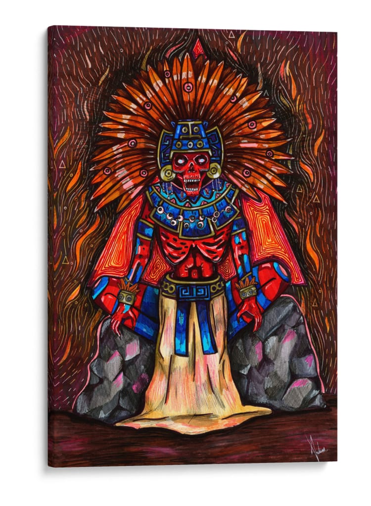 Mictlantecuhtli - Mariana Lino Art | Cuadro decorativo de Canvas Lab