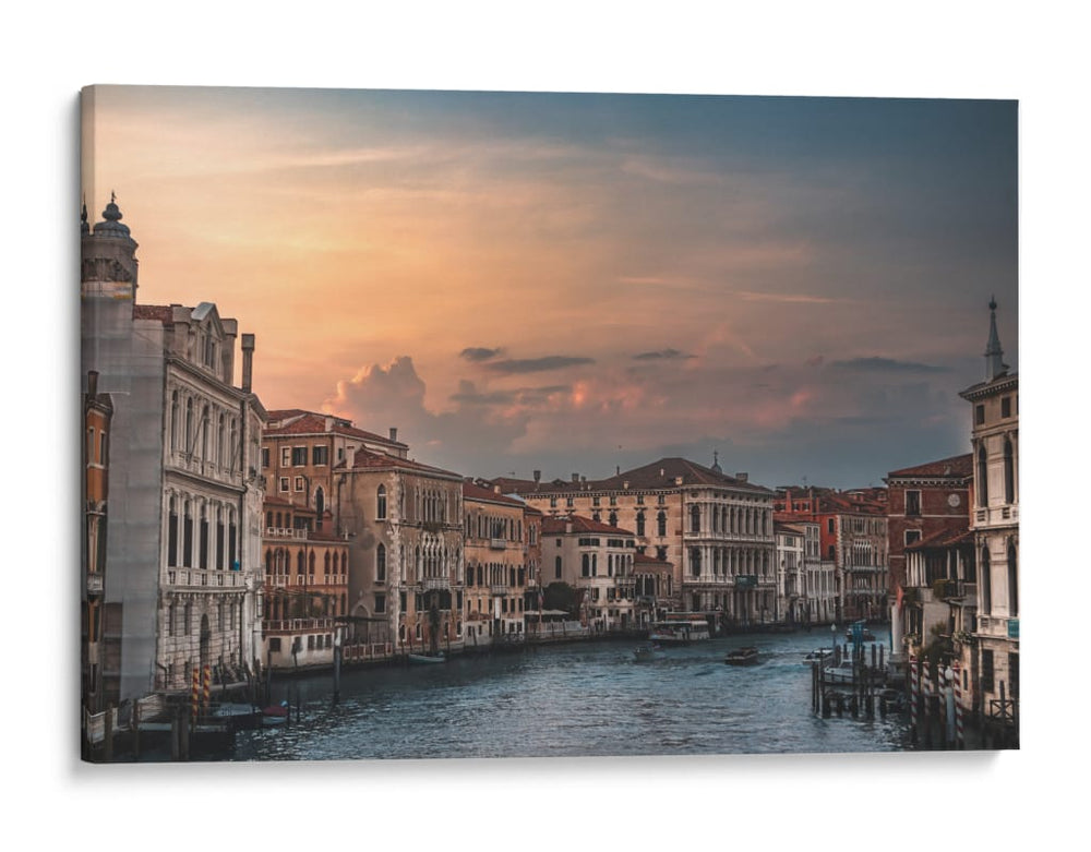 Gran Canal al atardecer - Ulises Páez | Cuadro decorativo de Canvas Lab