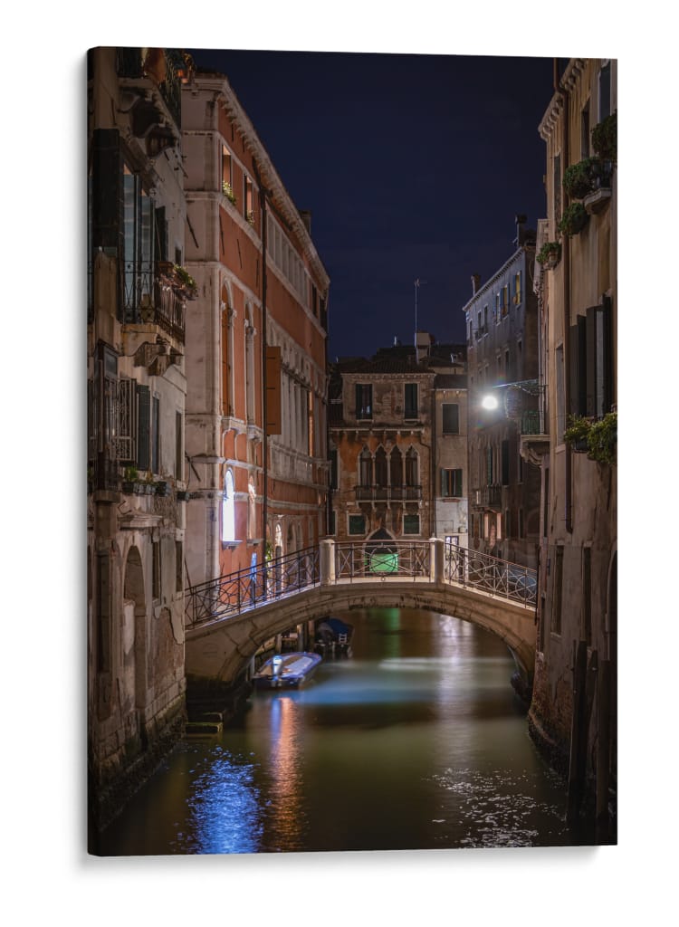 Reflejos de un canal veneciano - Ulises Páez | Cuadro decorativo de Canvas Lab