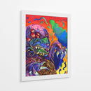 Pantera Espacial - Mariana Lino Art | Cuadro decorativo de Canvas Lab