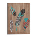 Feathers De Madera De Deriva Ii - June Erica Vess | Cuadro decorativo de Canvas Lab
