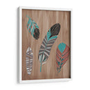 Feathers De Madera De Deriva Ii - June Erica Vess | Cuadro decorativo de Canvas Lab