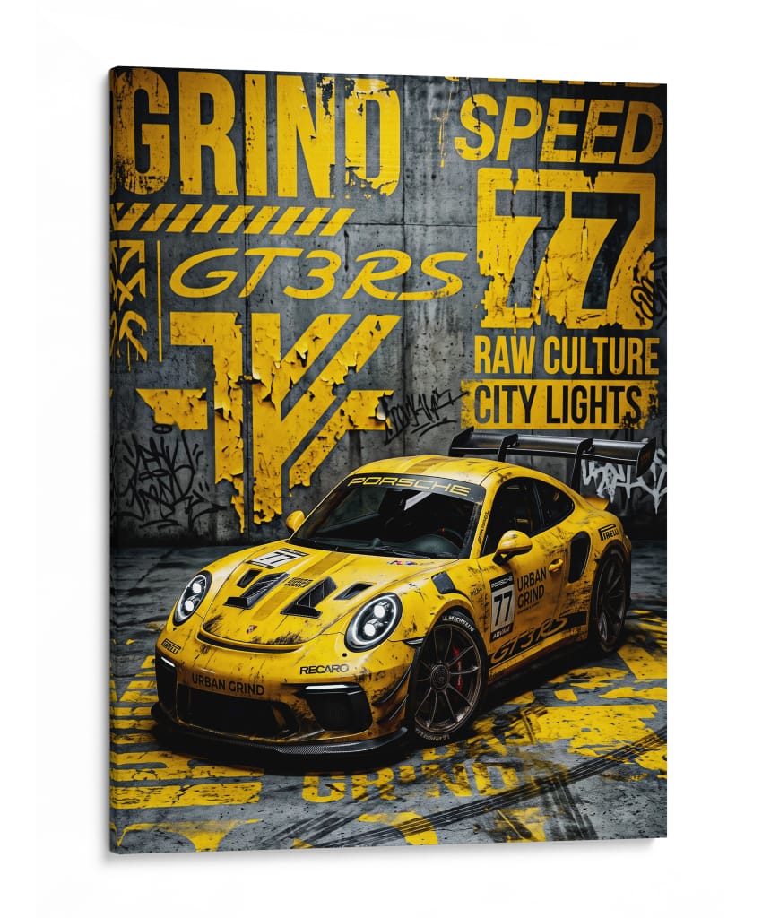 Yellow Apex - Puffy Design | Cuadro decorativo de Canvas Lab
