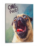 Pug Hambriento - Puffy Design | Cuadro decorativo de Canvas Lab