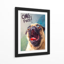Pug Hambriento - Puffy Design | Cuadro decorativo de Canvas Lab