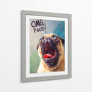 Pug Hambriento - Puffy Design | Cuadro decorativo de Canvas Lab