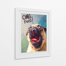 Pug Hambriento - Puffy Design | Cuadro decorativo de Canvas Lab