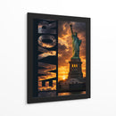 Atardecer en Liberty - Puffy Design | Cuadro decorativo de Canvas Lab