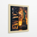 Atardecer en Liberty - Puffy Design | Cuadro decorativo de Canvas Lab