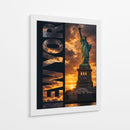 Atardecer en Liberty - Puffy Design | Cuadro decorativo de Canvas Lab