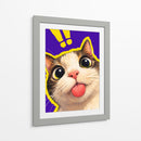 Gato Gracioso - Puffy Design | Cuadro decorativo de Canvas Lab