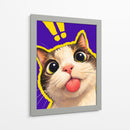 Gato Gracioso - Puffy Design | Cuadro decorativo de Canvas Lab
