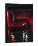 Lamborghini Rojo Neón - Puffy Design | Cuadro decorativo de Canvas Lab